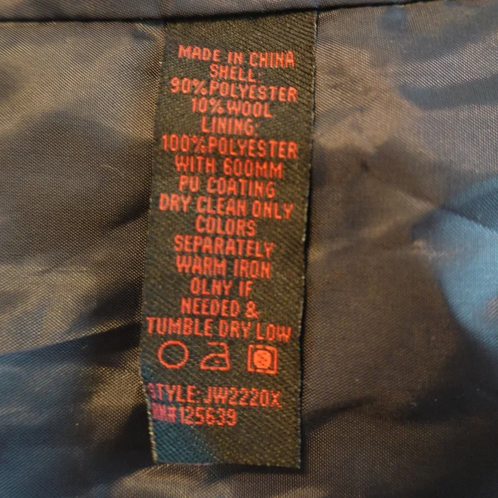 (NWT) Yoki Navy Blue Pea Coat 3XL - Picture 11 of 13